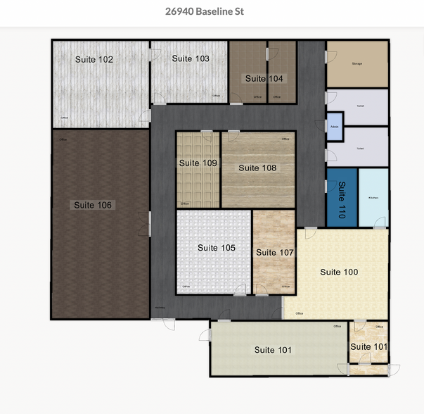 26940 E Baseline Ave, Highland, CA à louer - Plan d  tage - Image 2 de 4