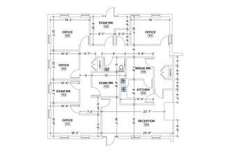 211 Commons Way, Princeton, NJ à louer Plan d’étage- Image 1 de 2