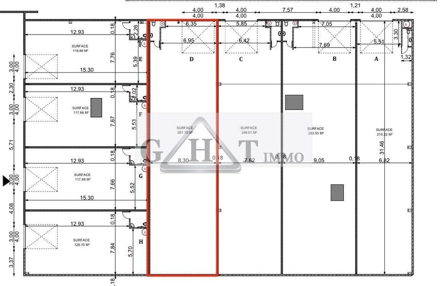 Industriel dans Bondoufle à louer - Plan d’étage - Image 3 de 3