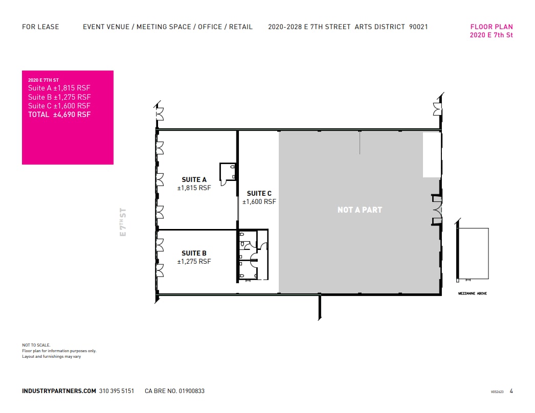 2014-2022 E 7th St, Los Angeles, CA for lease Floor Plan- Image 1 of 7
