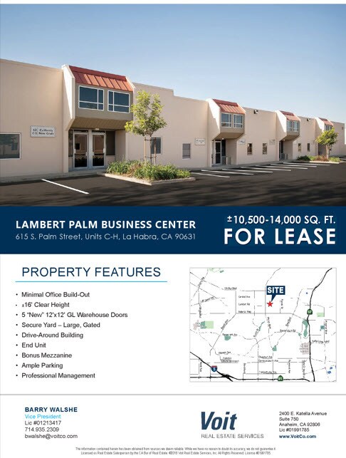 Plus de détails pour 651 S Palm St, La Habra, CA - Industriel à louer