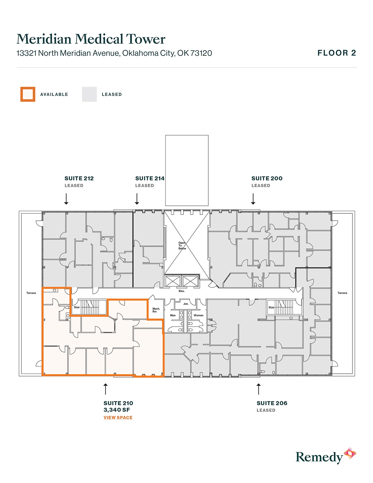 13321 N Meridian Ave, Oklahoma City, OK à louer Plan d’étage- Image 1 de 1