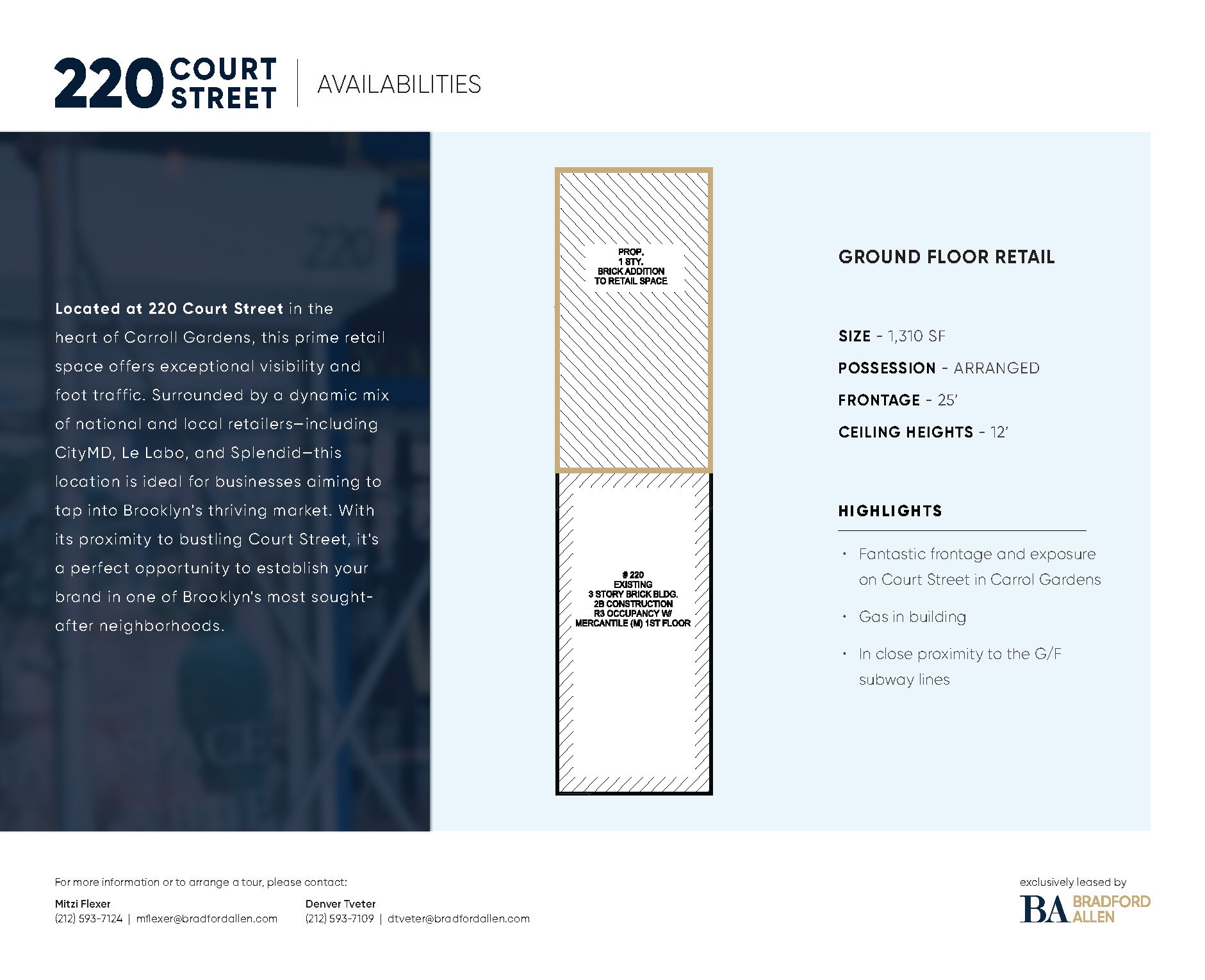 220 Court St, Brooklyn, NY for lease Floor Plan- Image 1 of 1