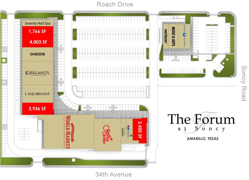 3350 S Soncy Rd, Amarillo, TX for lease - Site Plan - Image 2 of 14