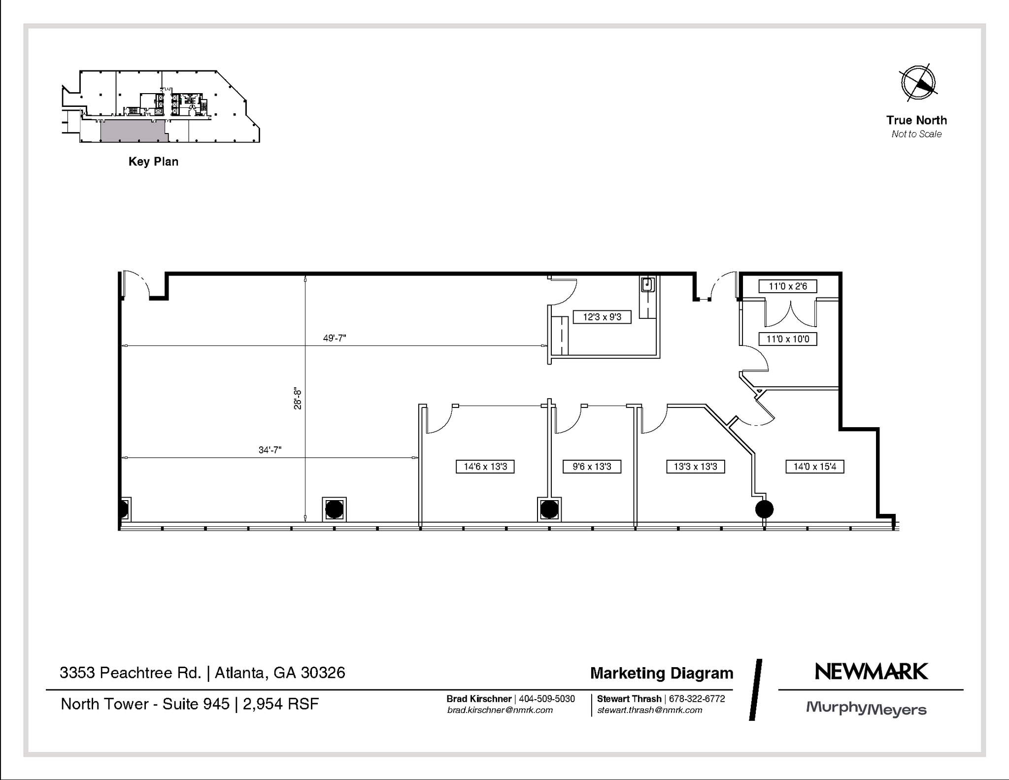 3353 Peachtree Rd NE, Atlanta, GA à louer Plan d’étage- Image 1 de 1