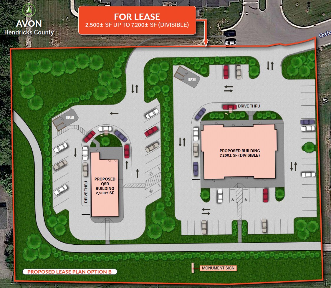 E US 36 & Satori Pkwy, Avon, IN à louer Plan de site- Image 1 de 5