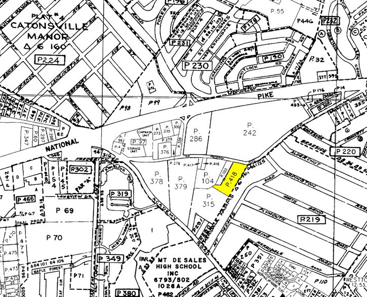 5411 Old Frederick Rd, Catonsville, MD à louer - Plan cadastral - Image 2 de 75