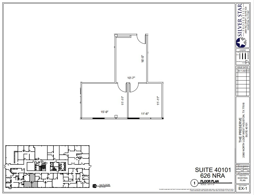 2000 N Loop Fwy W, Houston, TX à louer Plan d  tage- Image 1 de 1