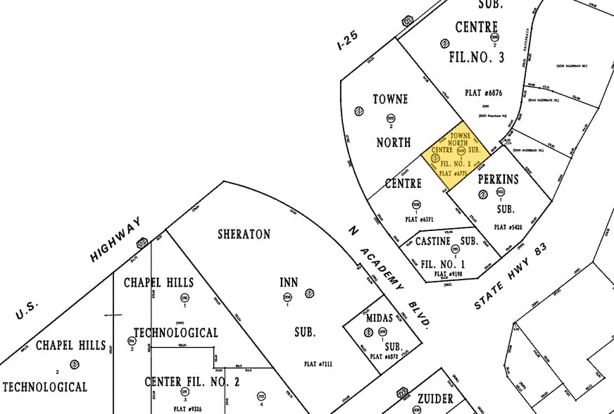 8135 N Academy Blvd, Colorado Springs, CO for sale - Plat Map - Image 2 of 3