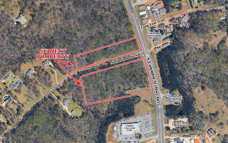 2730 Columbia st, Milledgeville, GA à vendre - Aérien - Image 1 de 3
