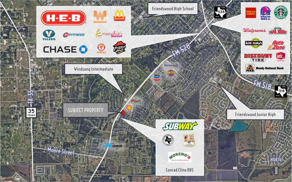 San Joaquin Pky, Friendswood, TX à vendre - Aérien - Image 1 de 3