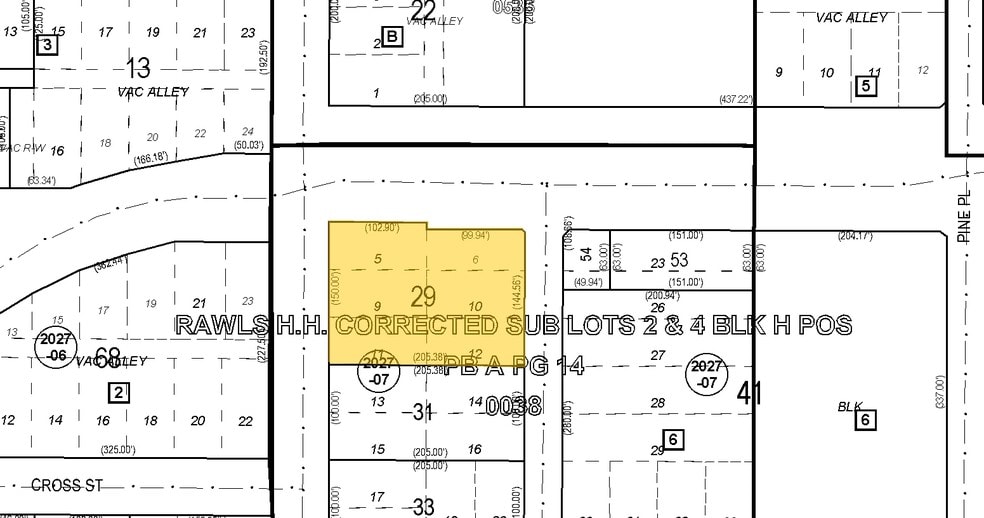 1626 Ringling Blvd, Sarasota, FL à louer - Plan cadastral - Image 2 de 12