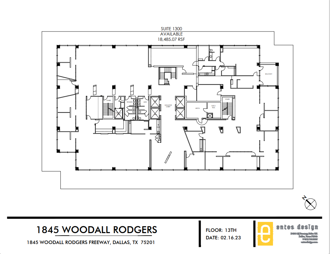 1845 Woodall Rodgers Fwy, Dallas, TX à louer Plan d  tage- Image 1 de 1