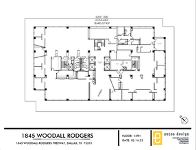 1845 Woodall Rodgers Fwy, Dallas, TX à louer Plan d  tage- Image 1 de 1