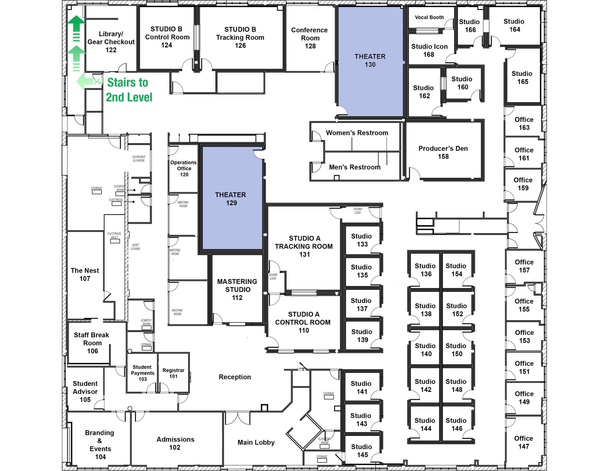 100 E Tujunga Ave, Burbank, CA à louer Plan de site- Image 1 de 2