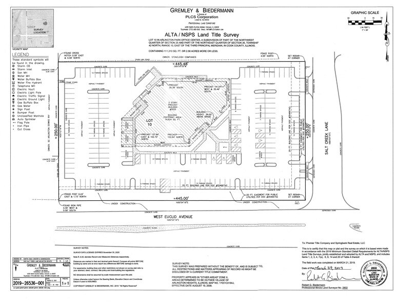 3025 Salt Creek Ln, Arlington Heights, IL à louer - Plan de site - Image 2 de 2