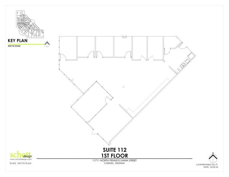 11711 N Pennsylvania St, Carmel, IN for lease - Site Plan - Image 3 of 3