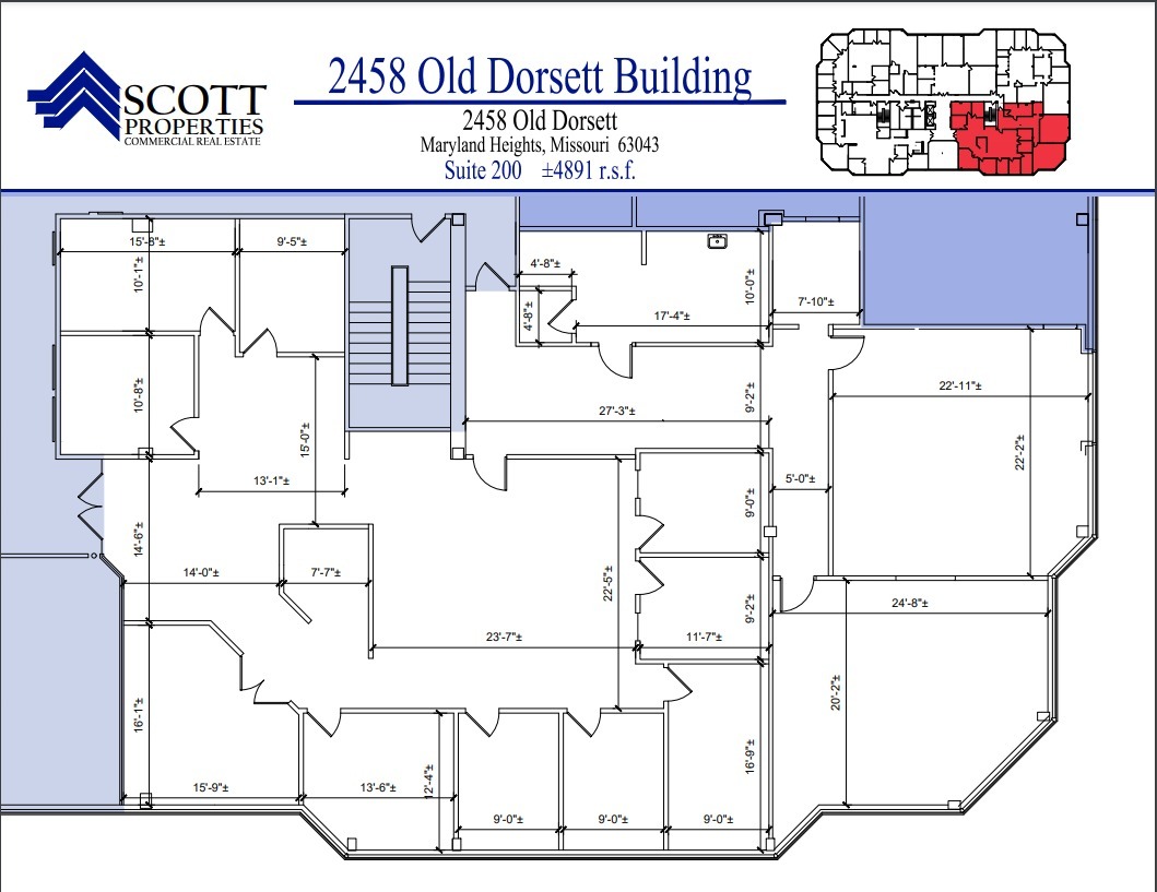 2458 Old Dorsett Rd, Maryland Heights, MO for lease Floor Plan- Image 1 of 1