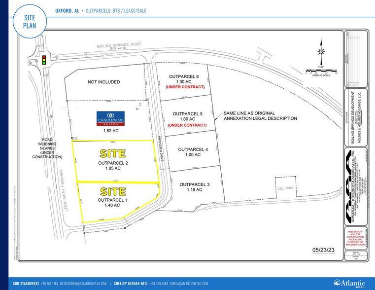 00 Leon Smith Parkway, Oxford, AL for sale - Site Plan - Image 3 of 4