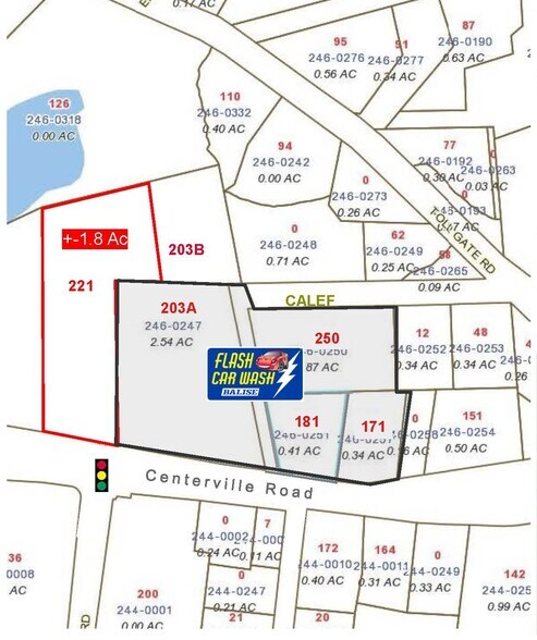 203 Centerville Rd, Warwick, RI à vendre - Plan cadastral - Image 1 de 2