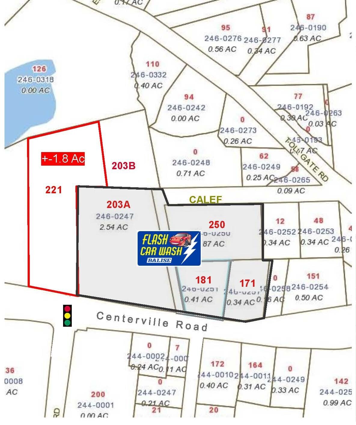 203 Centerville Rd, Warwick, RI à vendre Plan cadastral- Image 1 de 3
