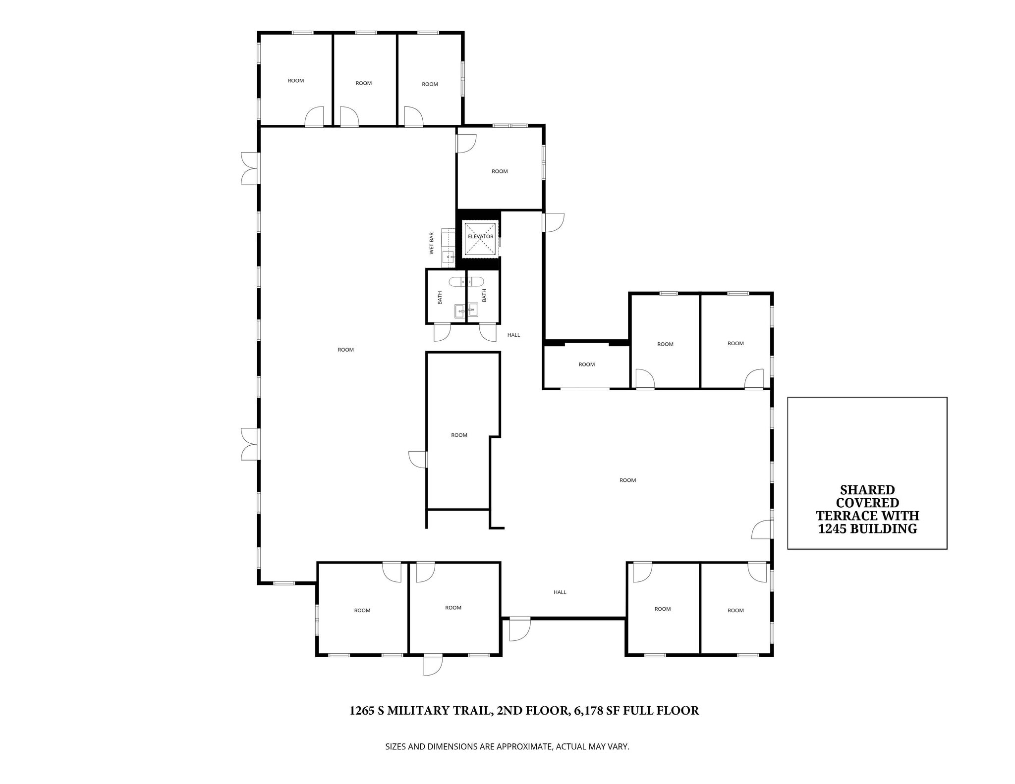 1245 S Military Trl, Deerfield Beach, FL à louer Plan d’étage- Image 1 de 1