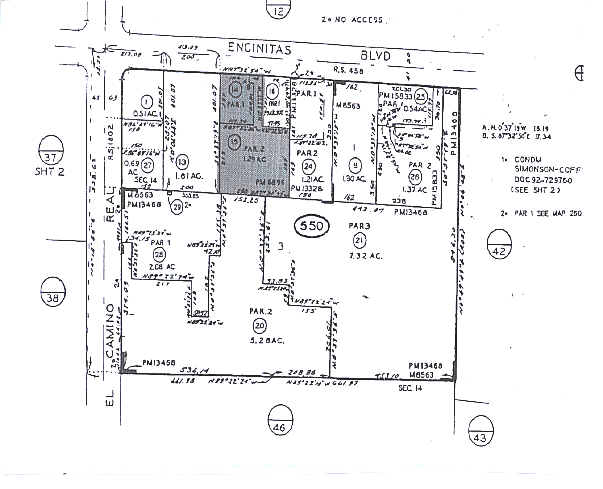 1441 Encinitas Blvd, Encinitas, CA à louer - Plan cadastral - Image 2 de 4