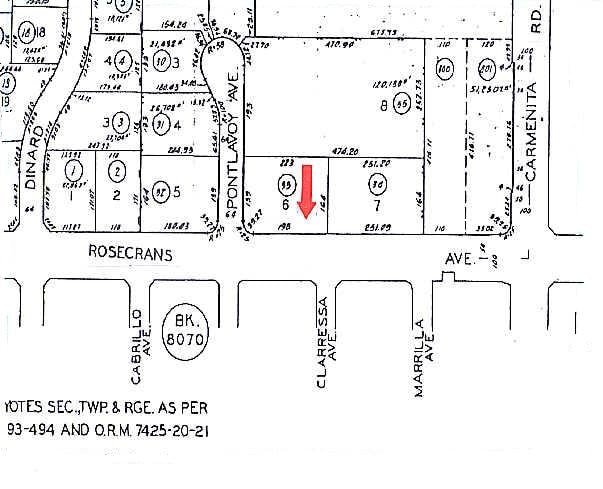 13231-13245 Rosecrans Ave, Santa Fe Springs, CA for lease - Plat Map - Image 2 of 9