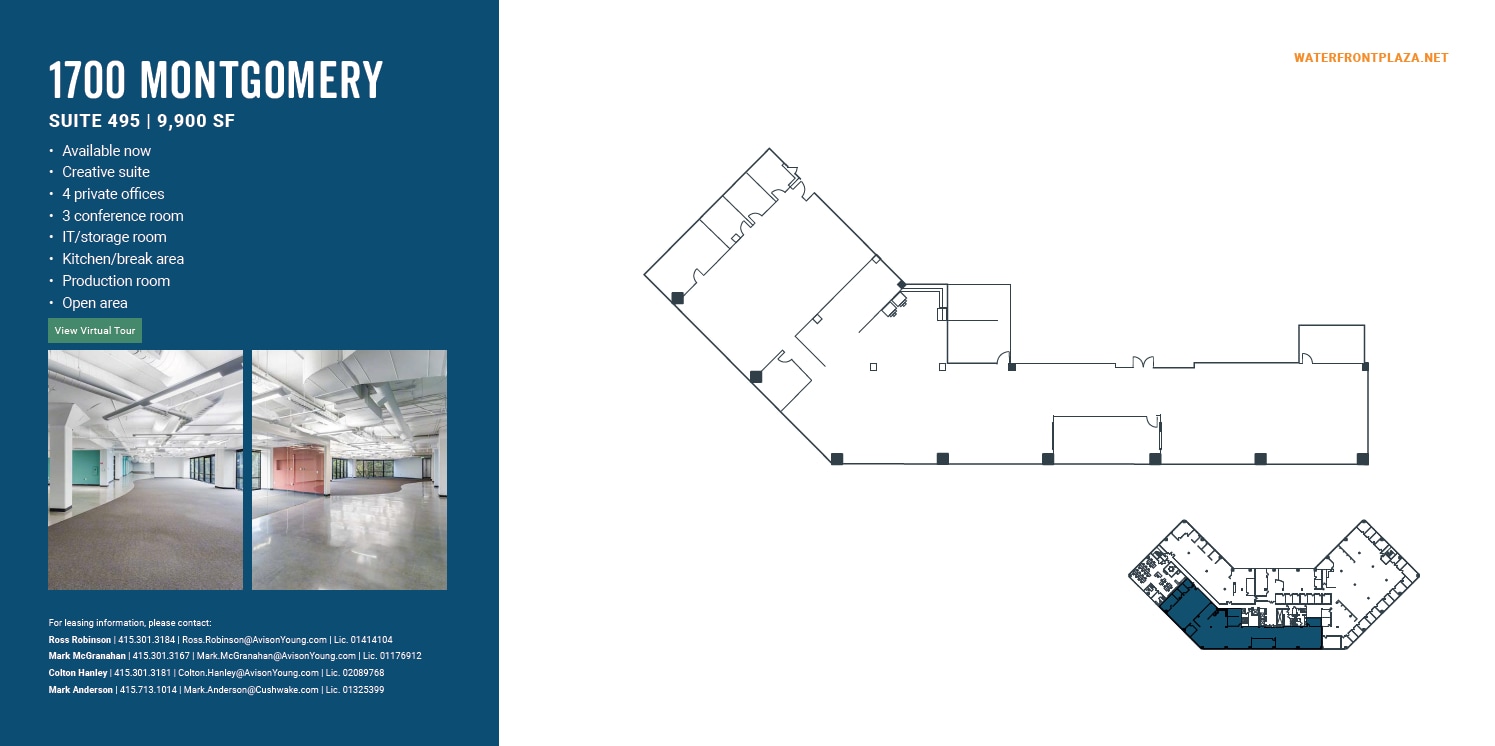 1700 Montgomery St, San Francisco, CA for lease Floor Plan- Image 1 of 3