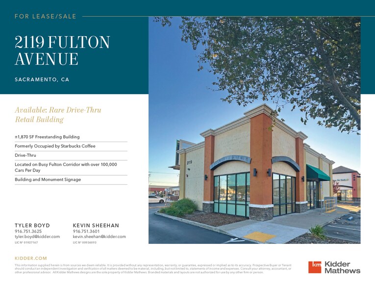 2119 Fulton Ave, Sacramento, CA à vendre - Photo du bâtiment - Image 2 de 6