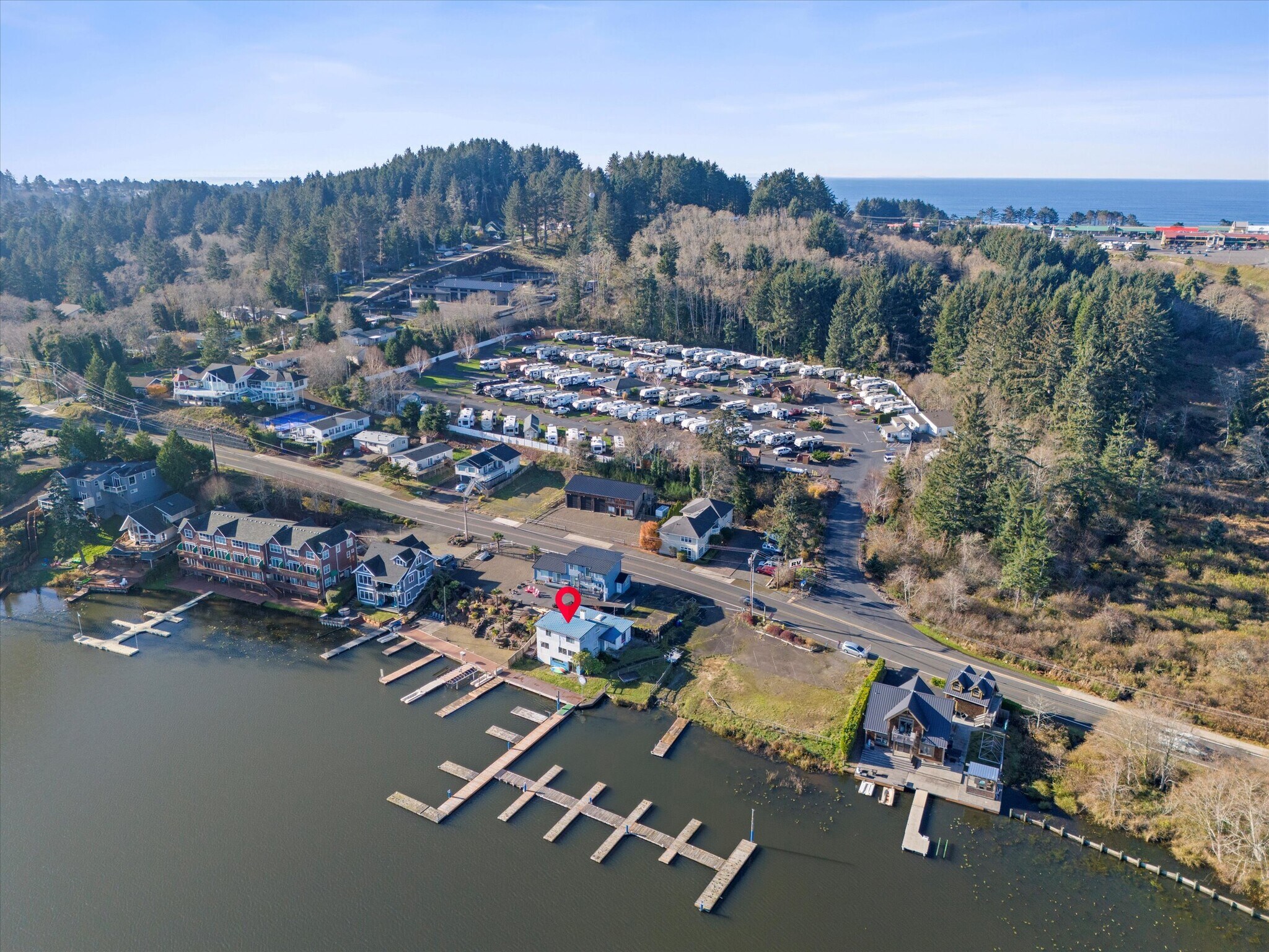 4006 NE West Devils Lake Rd, Lincoln City, OR for sale Aerial- Image 1 of 19