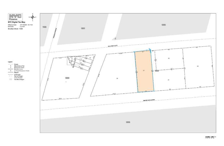 103 Empire Blvd, Brooklyn, NY à vendre - Plan cadastral - Image 3 de 3