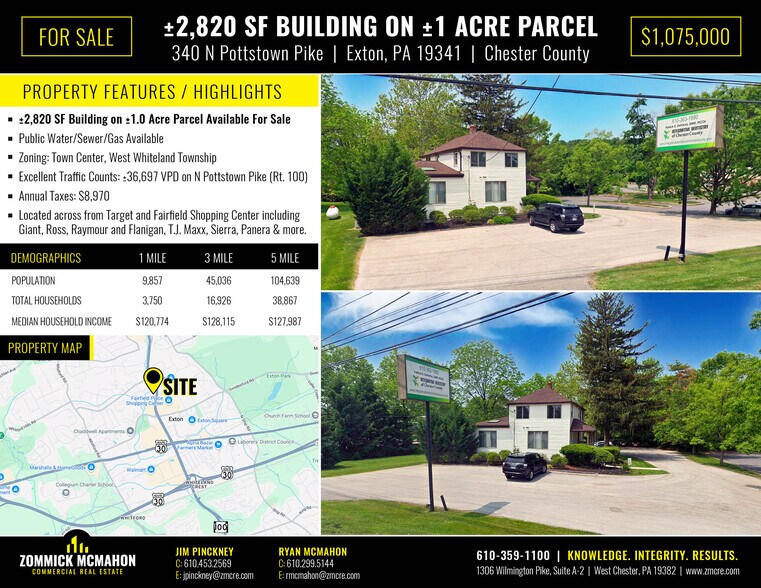 340 N Pottstown Pike, Exton, PA à vendre - Photo du bâtiment - Image 2 de 3