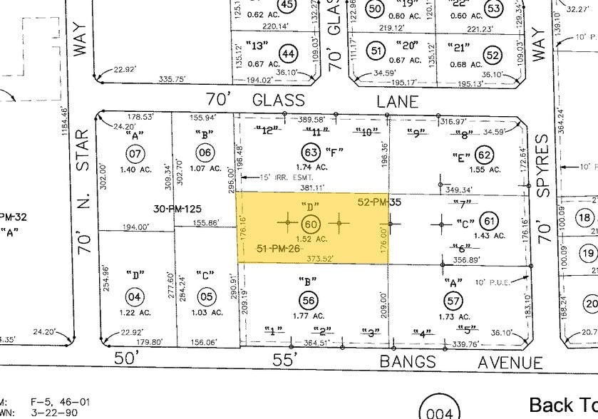 503 Bangs Ave, Modesto, CA for lease - Plat Map - Image 2 of 2