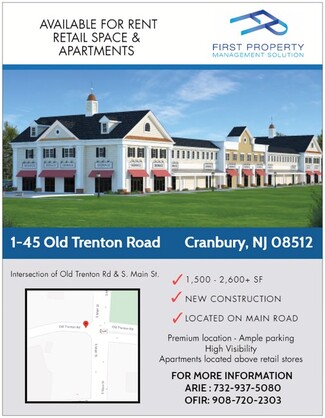 Plus de détails pour 3 Old Trenton Rd, Cranbury, NJ - Vente au détail à louer