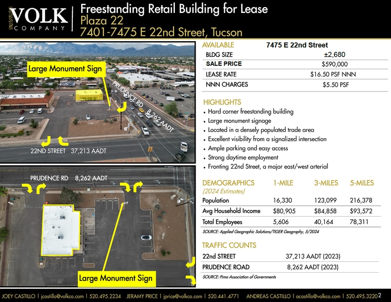 7475 E 22nd St, Tucson, AZ for sale - Building Photo - Image 2 of 9