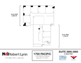 1700 Pacific Ave, Dallas, TX à louer Plan d  tage- Image 2 de 2