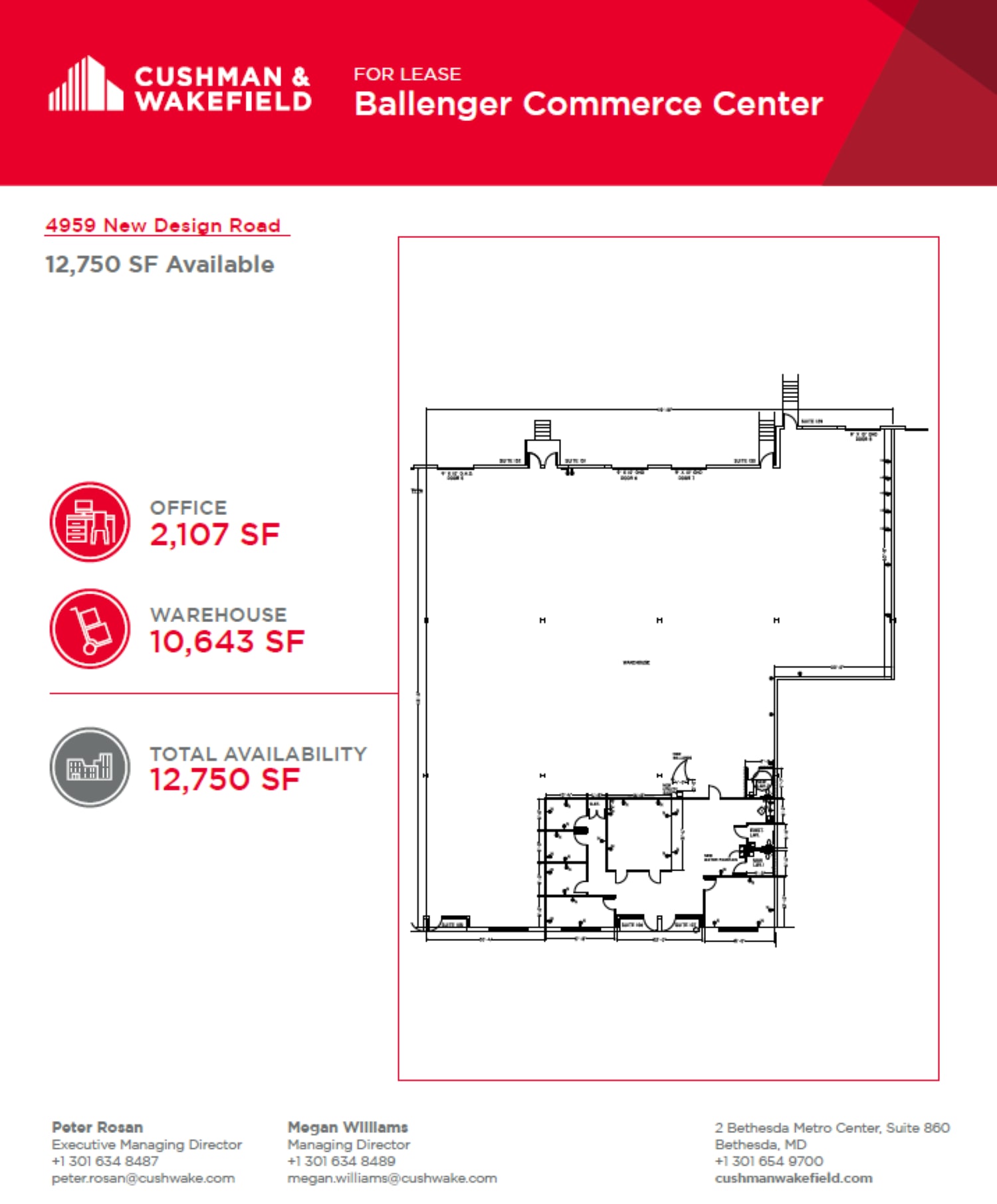 4959 New Design Rd, Frederick, MD for lease Floor Plan- Image 1 of 1