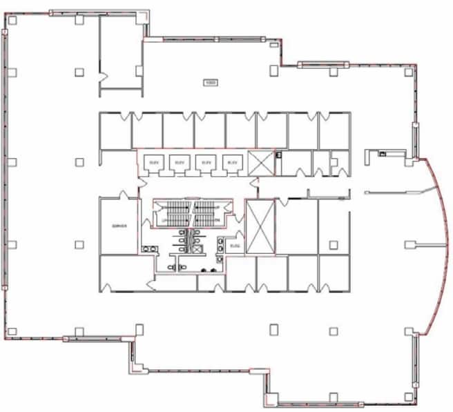 10909 Jasper Ave NW, Edmonton, AB for lease Floor Plan- Image 1 of 1