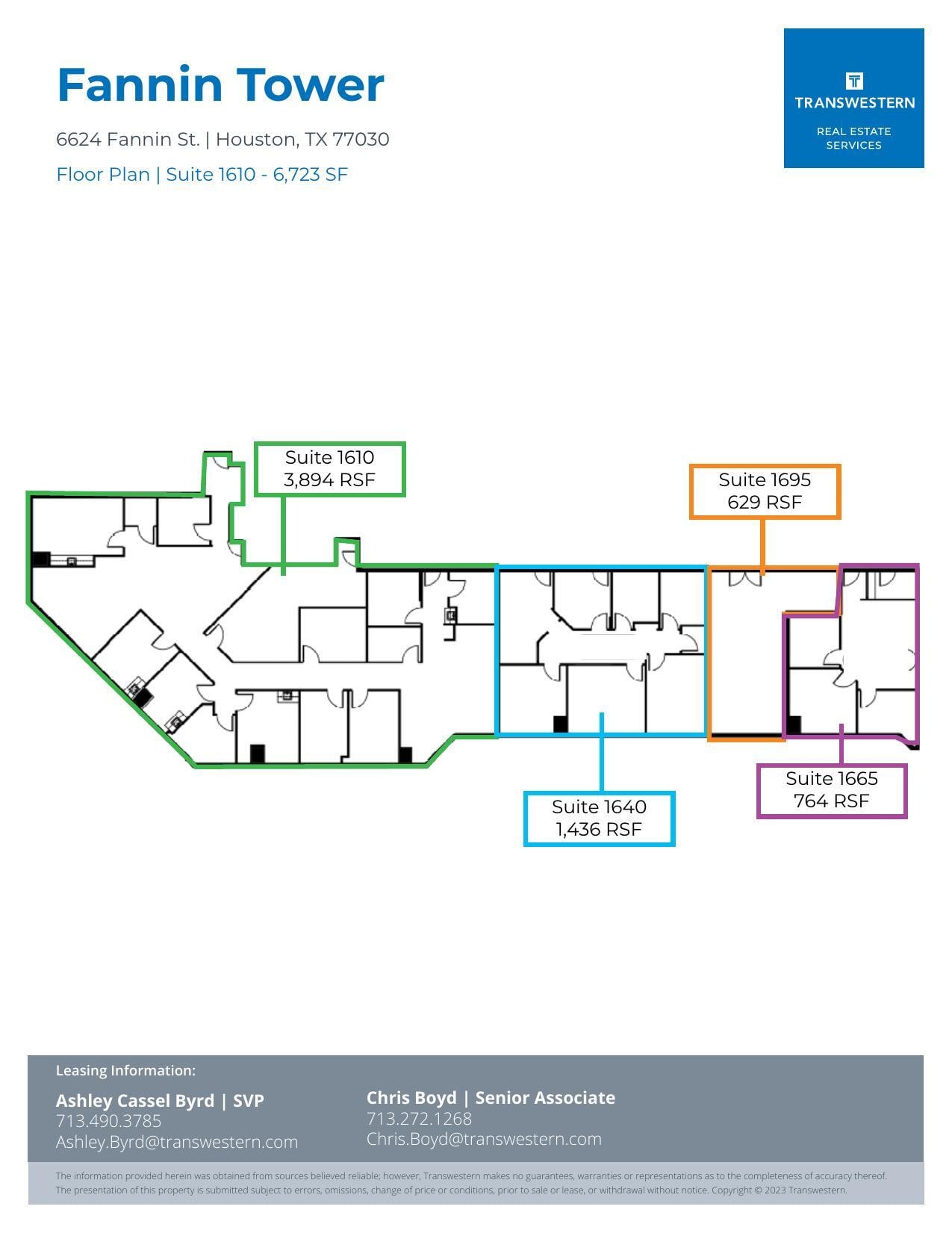 6624 Fannin St, Houston, TX for lease Floor Plan- Image 1 of 1