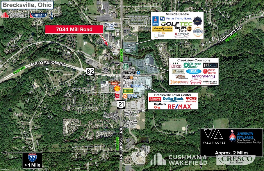 7032-7034 Mill Rd, Brecksville, OH à louer - Photo du bâtiment - Image 2 de 3