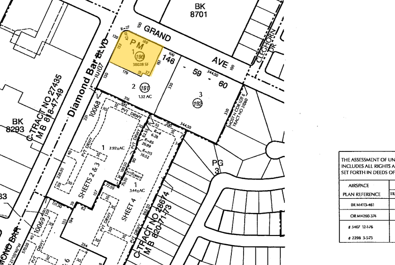 1200 S Diamond Bar Blvd, Diamond Bar, CA à louer - Plan cadastral - Image 2 de 5