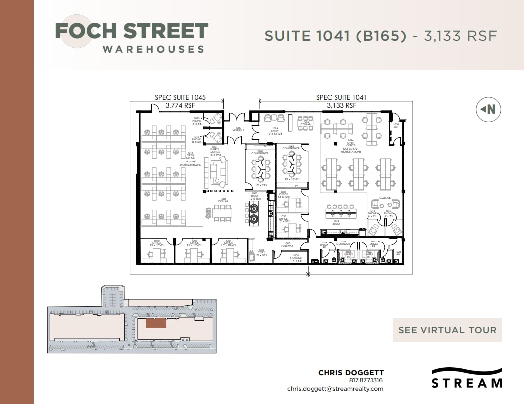 821-1075 Foch St, Fort Worth, TX for lease Floor Plan- Image 1 of 1