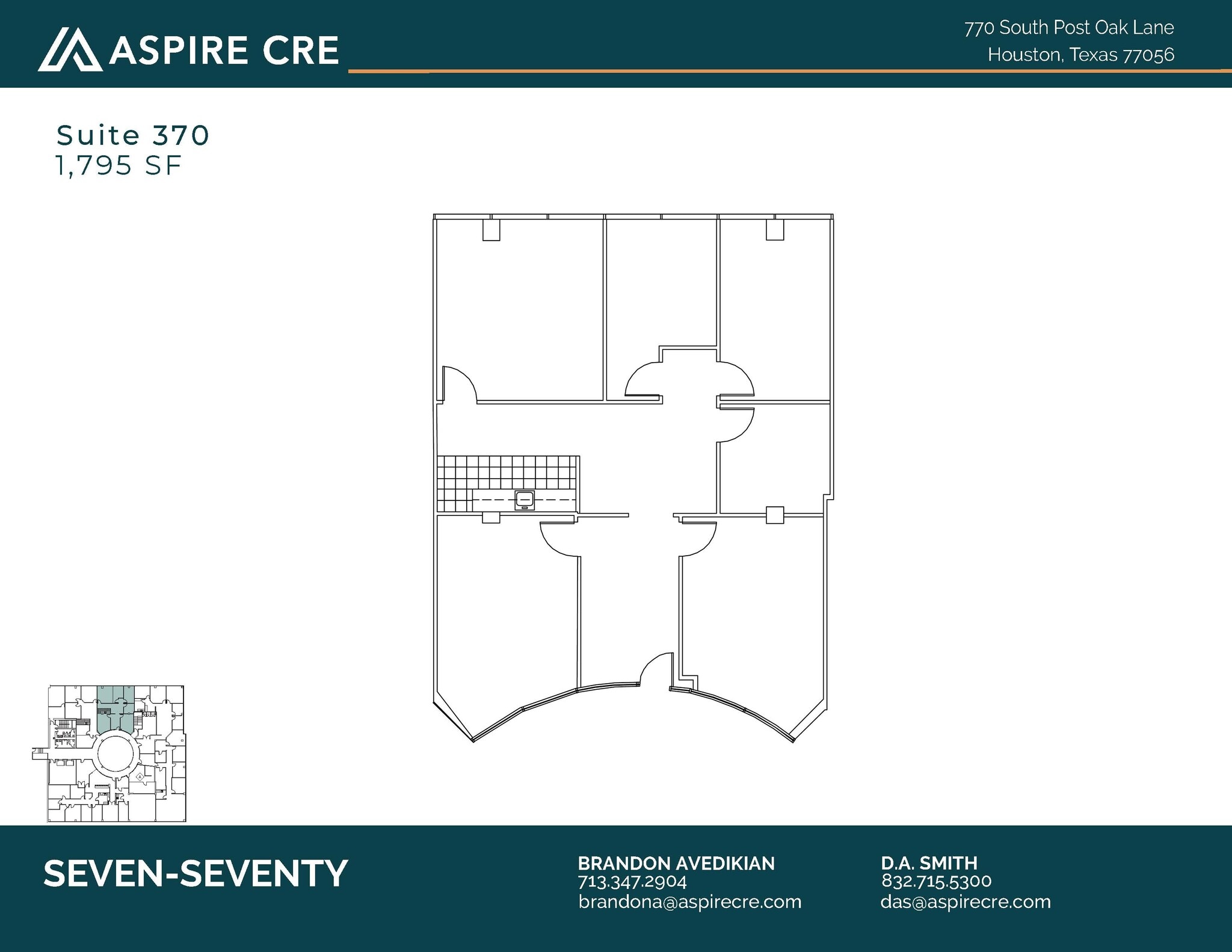 770 S Post Oak Ln, Houston, TX for lease Floor Plan- Image 1 of 1