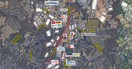 3133-3139 US HWY 21, Fort Mill, SC - AERIAL  map view