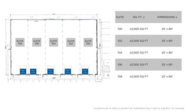 1061 Classic Rd, Apex, NC for lease Floor Plan- Image 1 of 3