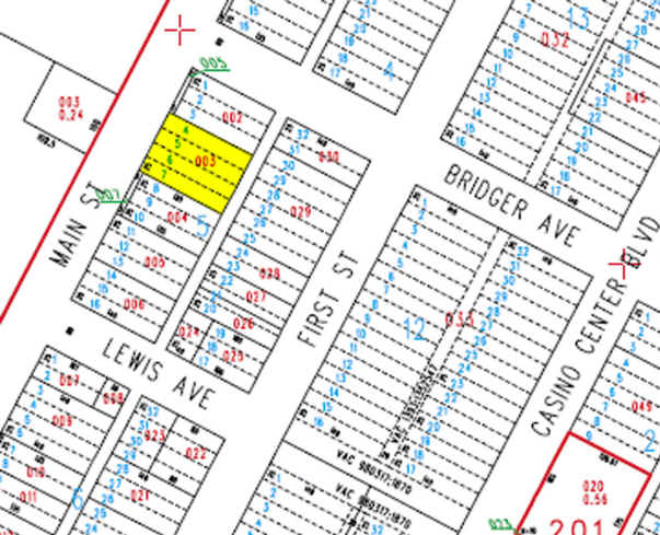 307 S Main St, Las Vegas, NV à vendre Plan cadastral- Image 1 de 1