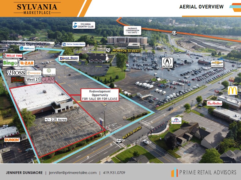 5834 Monroe St, Sylvania, OH à louer - Aérien - Image 3 de 9