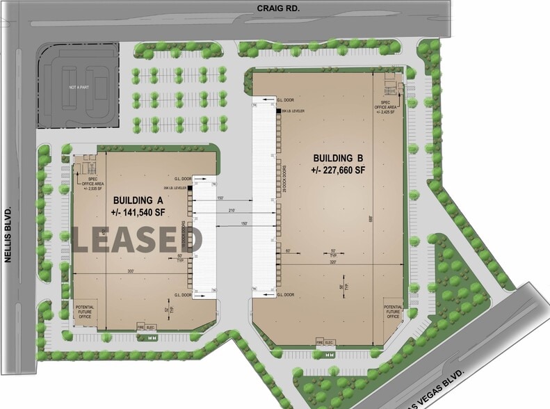 5225 E Craig Rd, Las Vegas, NV for lease - Site Plan - Image 3 of 5