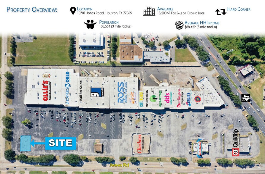 10701 Jones Rd, Houston, TX for sale - Aerial - Image 2 of 3